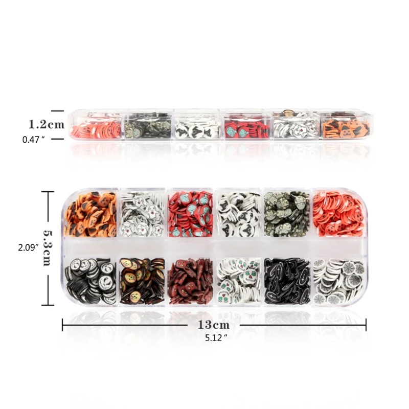

Nail Charms Halloween 3D Nail Art Designs Colorful Nails Charms for Nail Art Decoration Accessories DIY Crafting