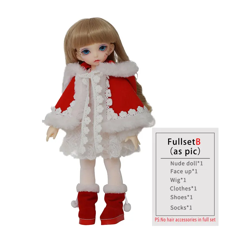 Full set B aspic Fairyland Littlefee Luna Fullset костюм 1/6 BJD кукла YOSD Napi Linachouchou подарок на Рождество - Цвет: Full set B aspic