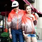 Модная одежда для рыбалки с градиентом, летние водонепроницаемые куртки унисекс для рыбалки с защитой от УФ-лучей и карманами, с капюшоном, для взрослых и на открытом воздухе