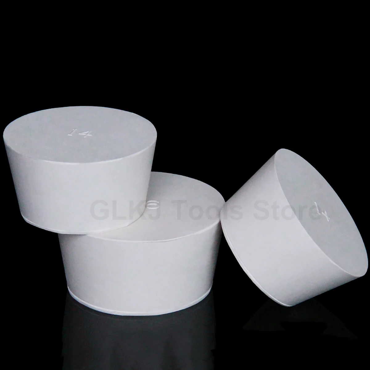 1 шт. белые резиновые пробки колба для лаборатории коническая трубка
