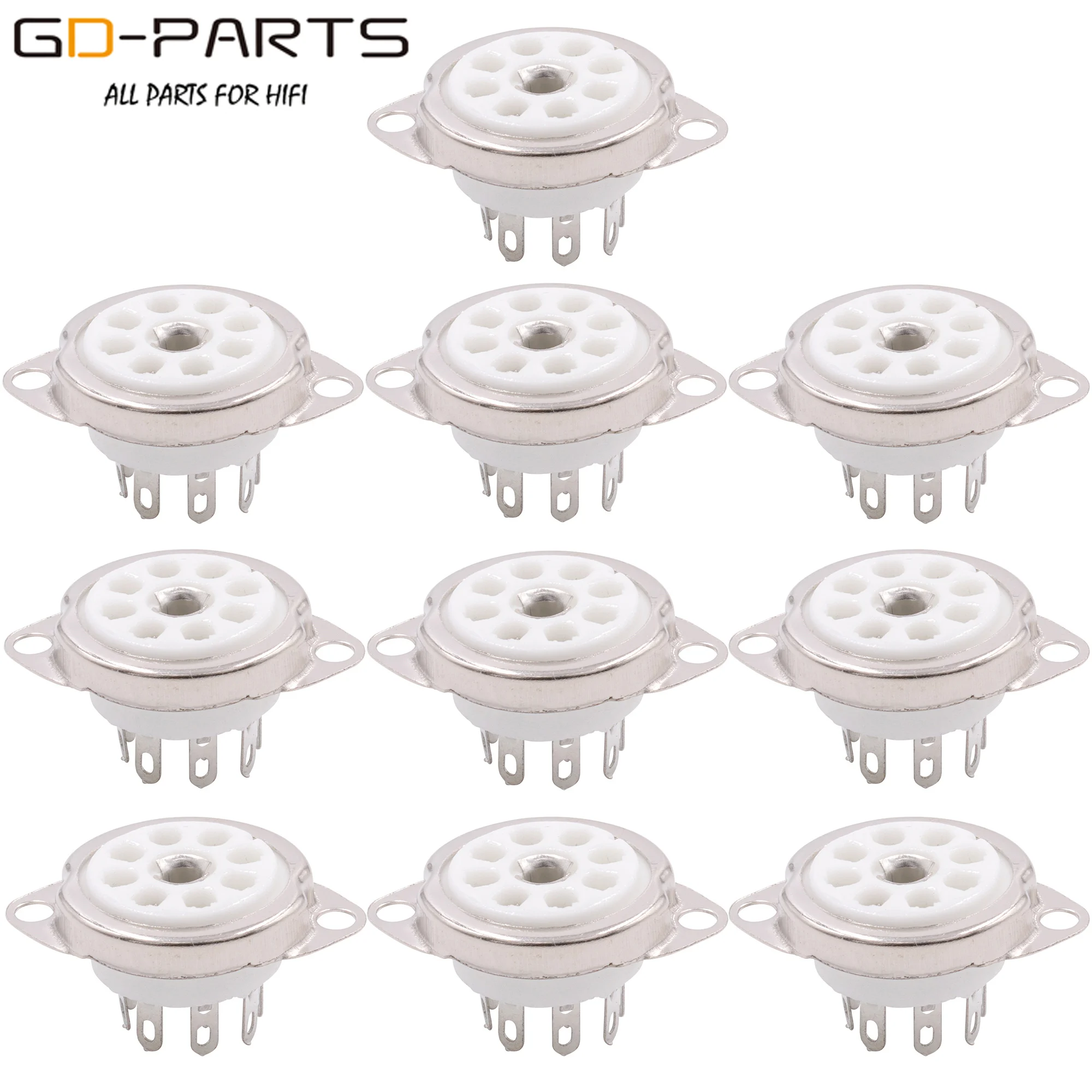10 шт. Евророзетка для шасси ECC40 EL41 EF40 EF42 AZ41|socket a|socket tubetube chassis |