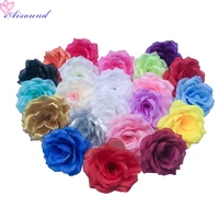 10pcs 10cm artificial silk rose craft flower head wedding decoration for diy gold floral wall fleurs artificielle