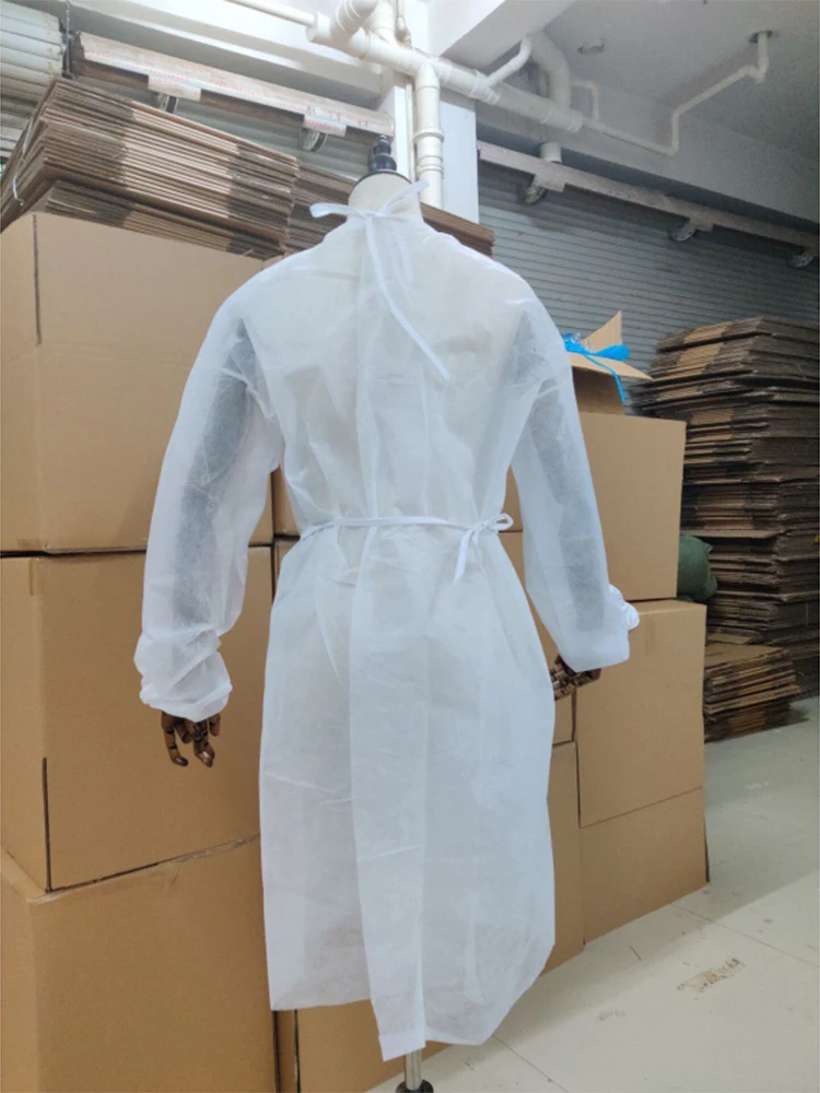 Одноразовый пылезащитный костюм для лаборатории нетканый защиты одежды от брызг