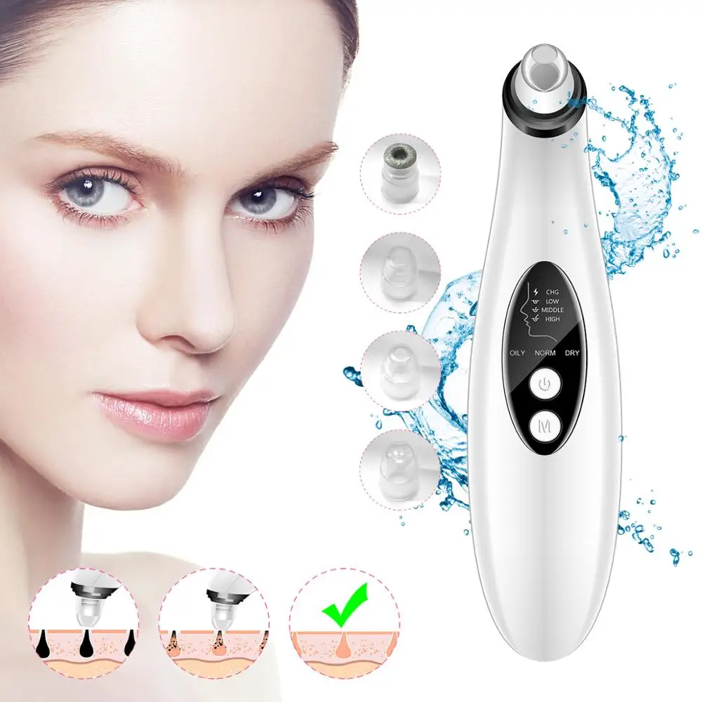 

Cagabi C1 2019 best electric face pore cleanser vacuum suction blackhead and pimple remover
