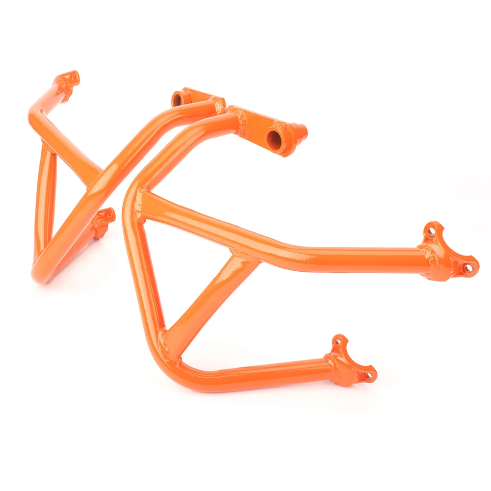 

For KTM 690 Duke R Motorcycle Engine Bumper Highway Crash Bar Guards Protective Bars 2012 2013 2014 2015 2016 2017 Orange/Black