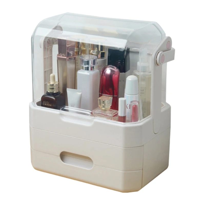 

Lipstick Beauty Organizer Makeup Dustproof Cosmetics Storage Box Skin Care Products Rack Desktop