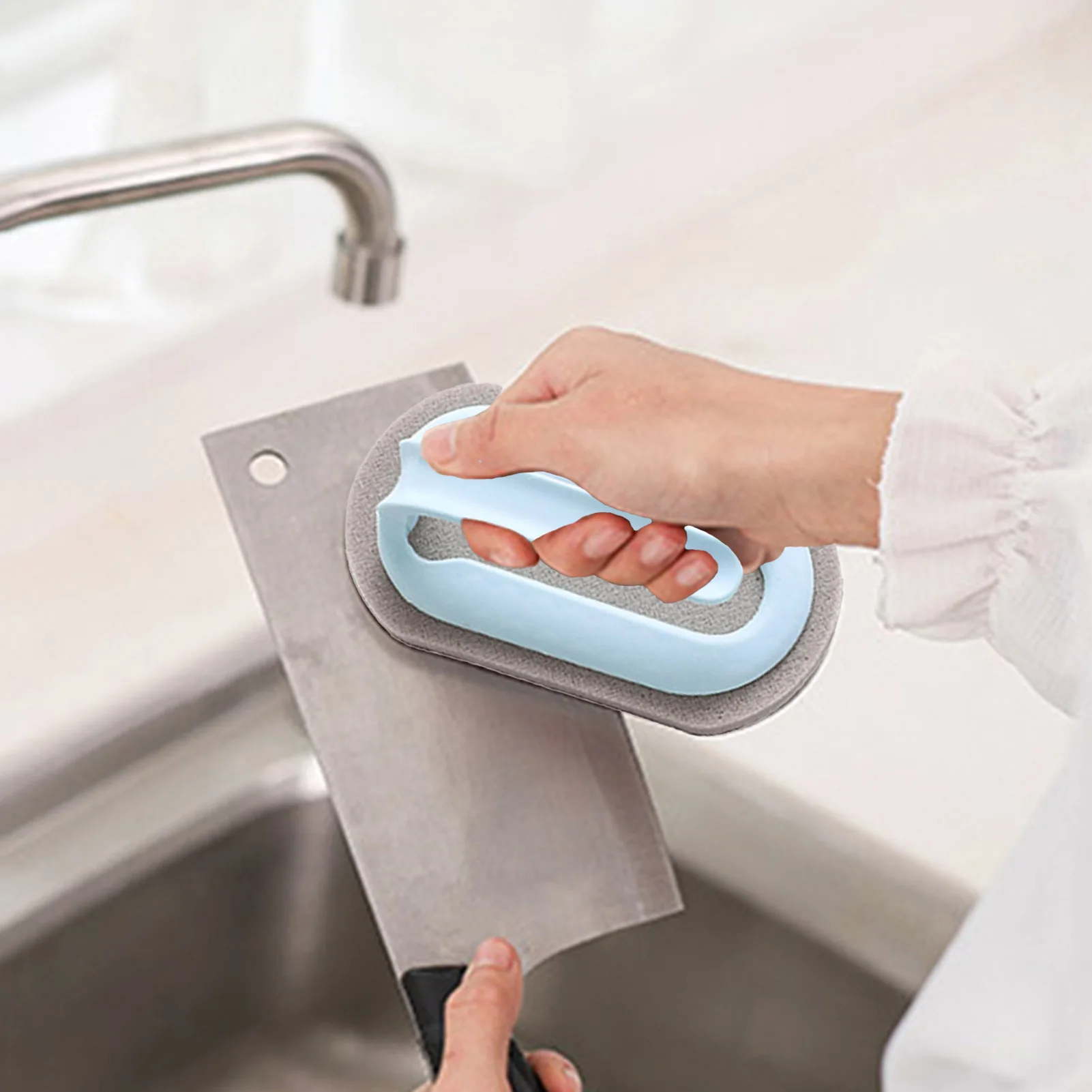 

Sponge Brush Strong Decontamination Kitchen Bath Sponge Brush Rust Dirt Stain Clean Brush Kitchen Goods Clean Tool