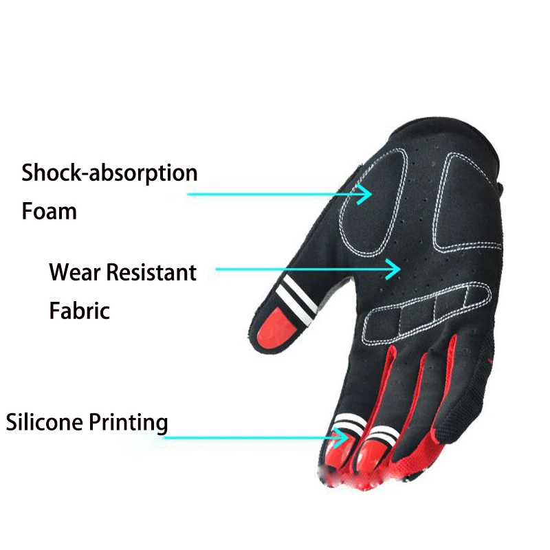 Противоударные велосипедные перчатки с гелевыми вставками мужские закрытыми