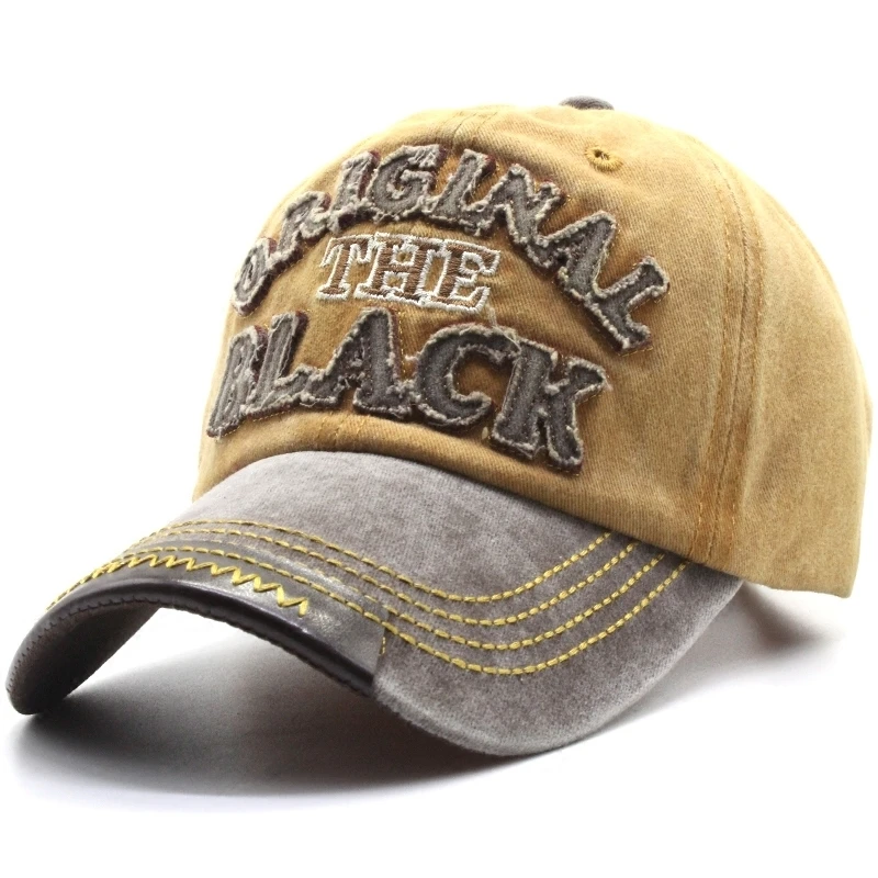 

Spring Summer baseball cap cotton cowboy cap women letter embroidery peaked cap Men's cap Women's cap Human hat Panama hat