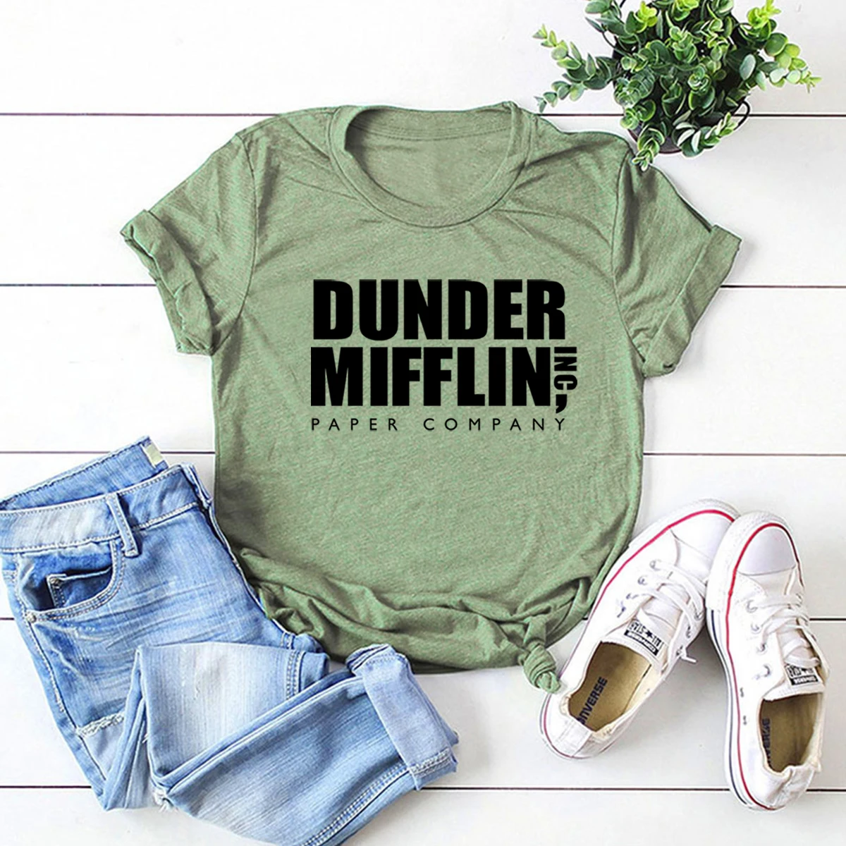 Офисная футболка Dunder Mifflin удобный топ с надписью Paper Company рубашка Schrute Farm унисекс