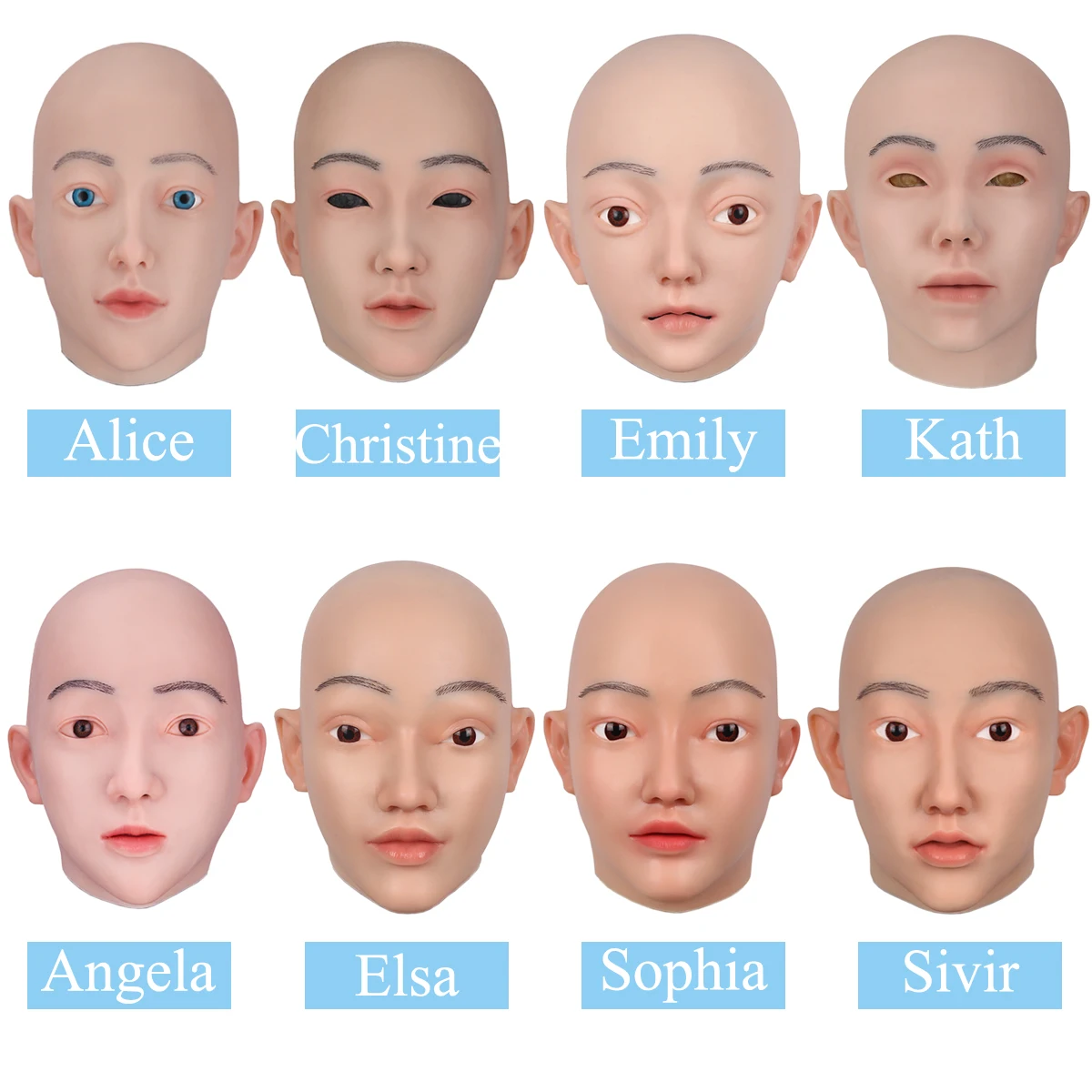 NUSIAMA маска для лица Реалистичная мягкая силиконовая женская маскарада на