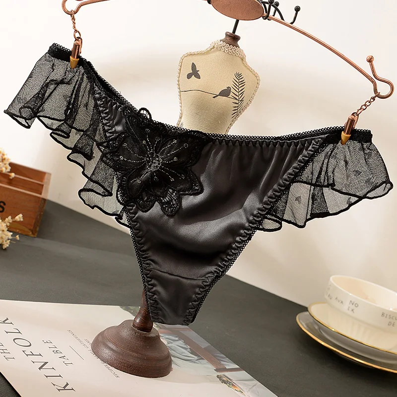 Интимные сексуальные женские трусики стринги кружевные брифы дышащее женское