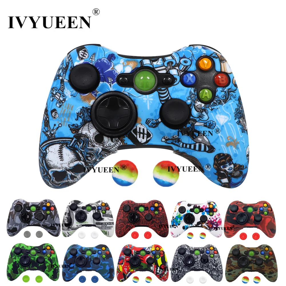 Защитный силиконовый чехол IVYUEEN для геймпада Microsoft Xbox 360 20 цветов|Чехлы| |