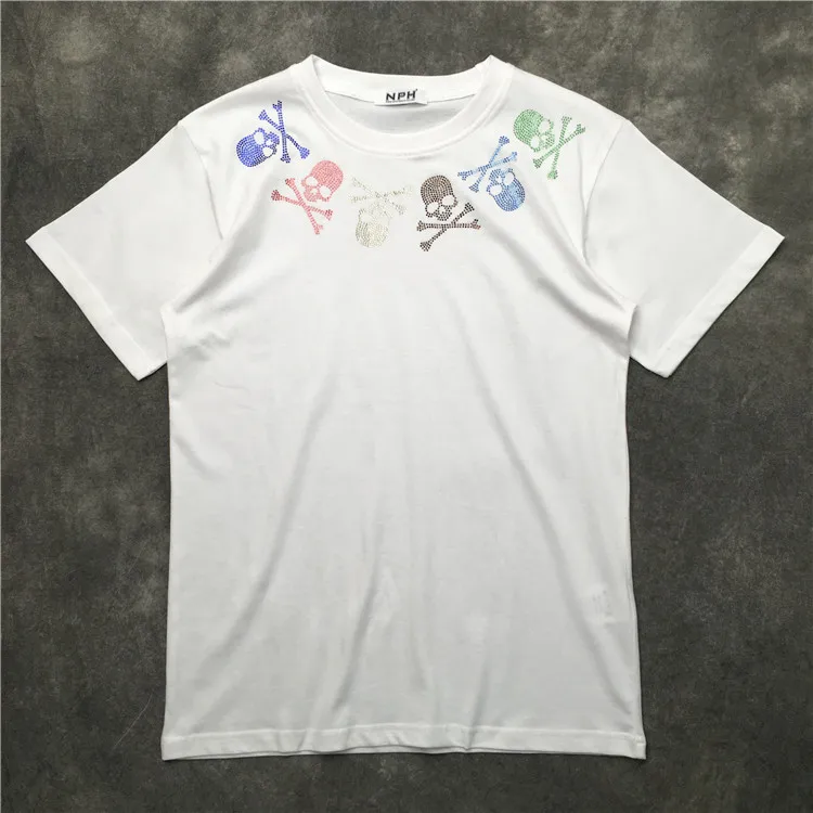 

New Novelty Mastermind Men Diamond Skull Bone T Shirts T-Shirt Hip Hop Skateboard Street Cotton T-Shirts Tee Top kenye S-XXL K35