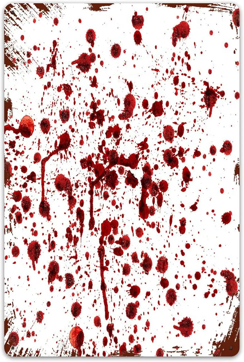 

VINISATH жестяные знаки, реальные ужасы, брызги крови, стиль гранж, кровопятно, страшный зомби, тематический принт на Хэллоуин