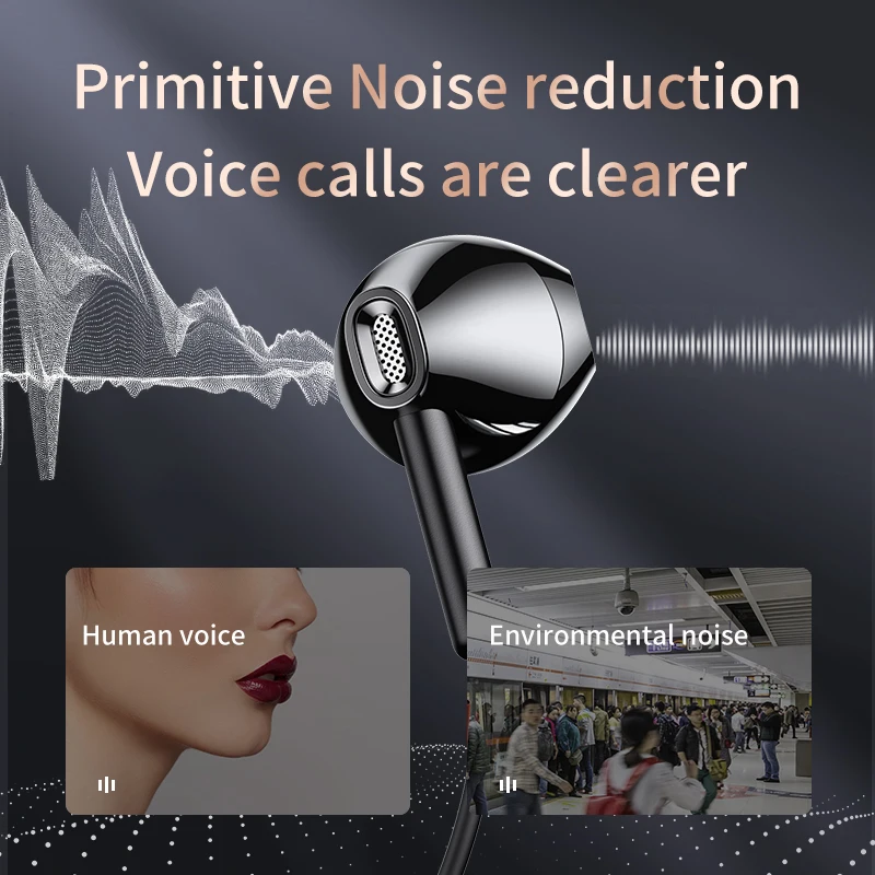 

Lenovo XF06 Headphone 5.0 In-Ear Earphone IPX5 Waterproof 3.5MM Sport Headset With Noise Cancelling Mic Wired Earphones