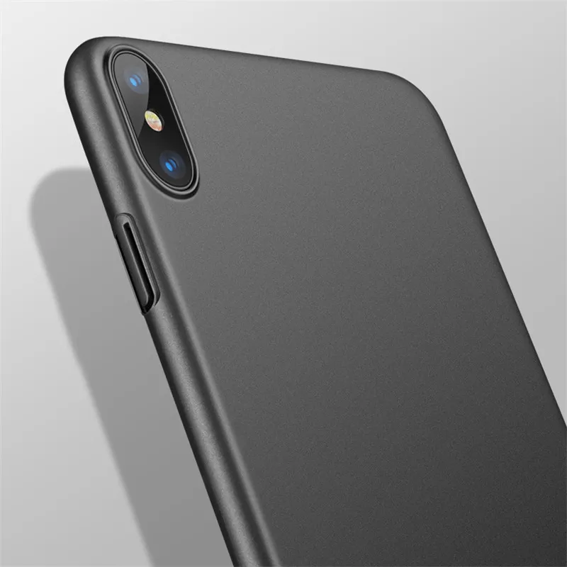 Чехол для iphone 7 plus X XR силиконовый мягкий матовый чехол-накладка черный чехол 6s 6 Plus