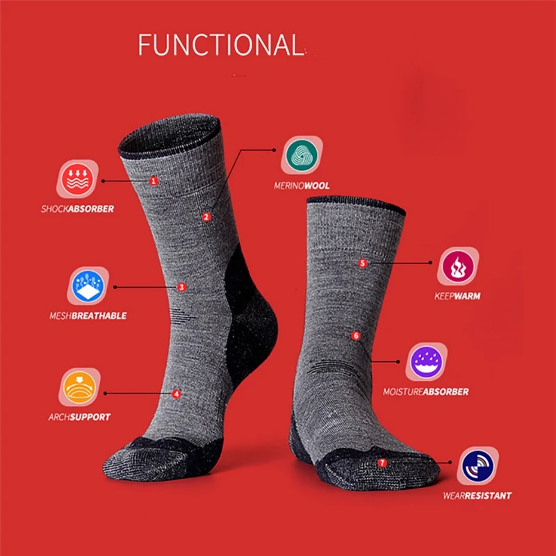 

Men Women Socks Winter Ski Socks Wool Thicken Socks Snowboarding Cycling Skiing Hiking Stocking Socks Children Leg Warmer