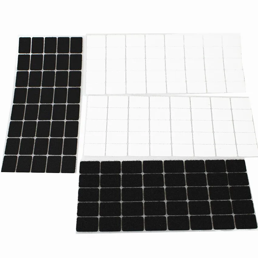 50 пар, двусторонние нейлоновые квадратные крючки, 20 х30 мм