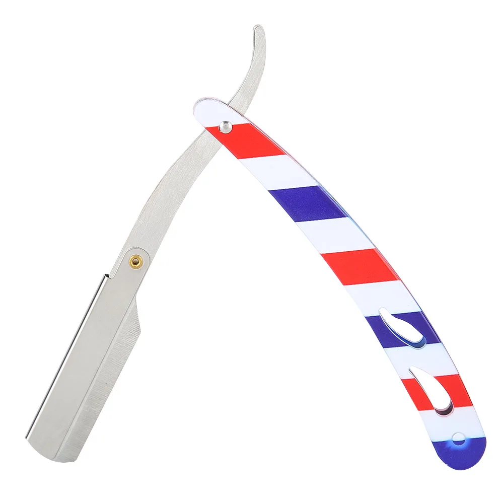 Винтажная Классическая Ручная бритва с прямым краем из нержавеющей стали острый