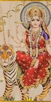 religion hindu goddess durga on tiger%ef%bc%8coil on canvas can be used to decorate walls
