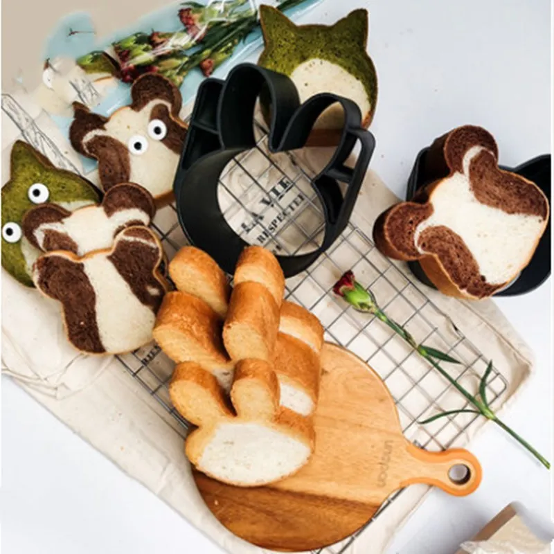 Прекрасный DIY милый в форме коровы тостов форма для хлеба пирога с Up/покрывающая