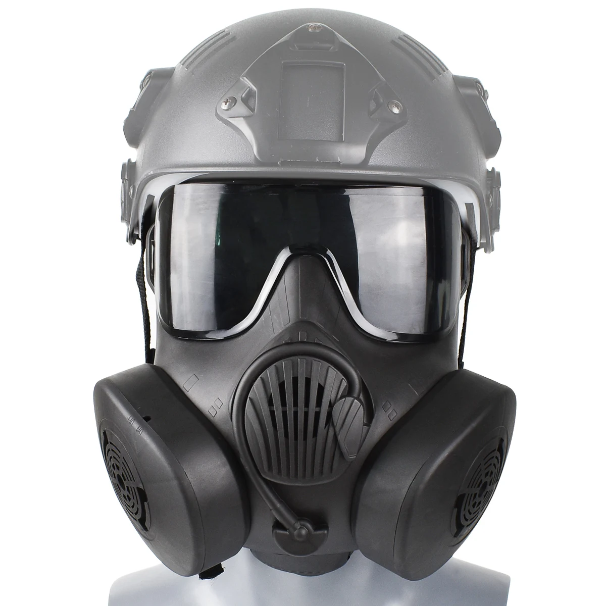 Airsoft Mask Full Face with Goggles CO2 Gun Accessories Paintball Tactical Masks Breathable Anti-Fog PC Lens Protective | Спорт и