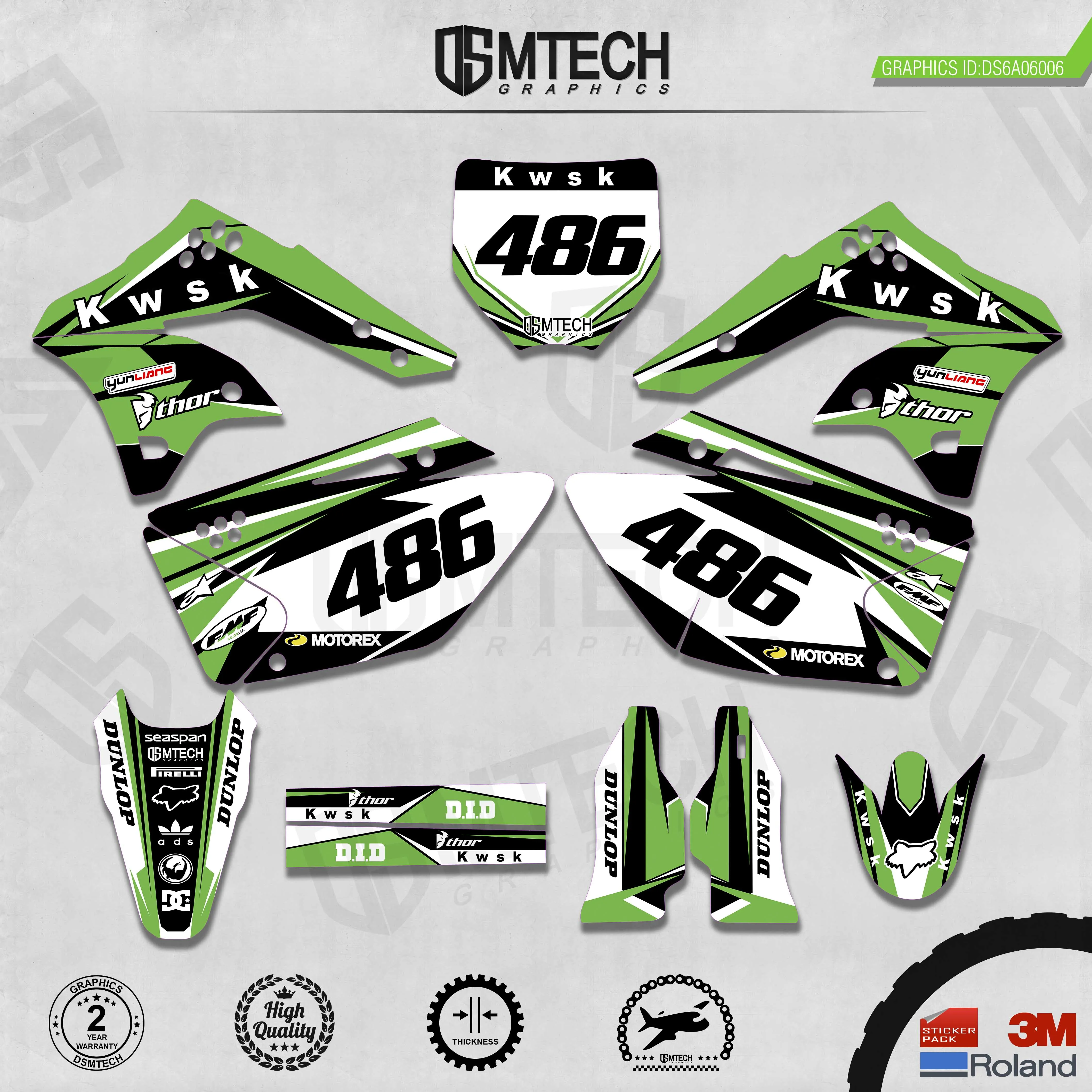 DSMTECH персонализированные графические фоны команды наклейки 3M пользовательские