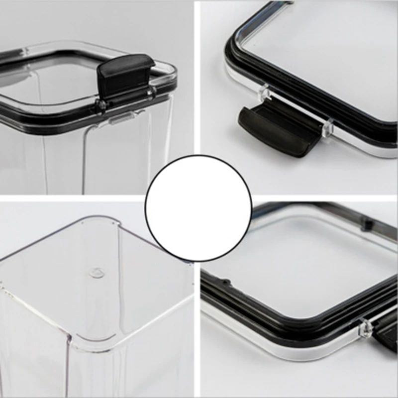 Прозрачные Герметичные банки цельнозернистая герметичная коробка холодильник |