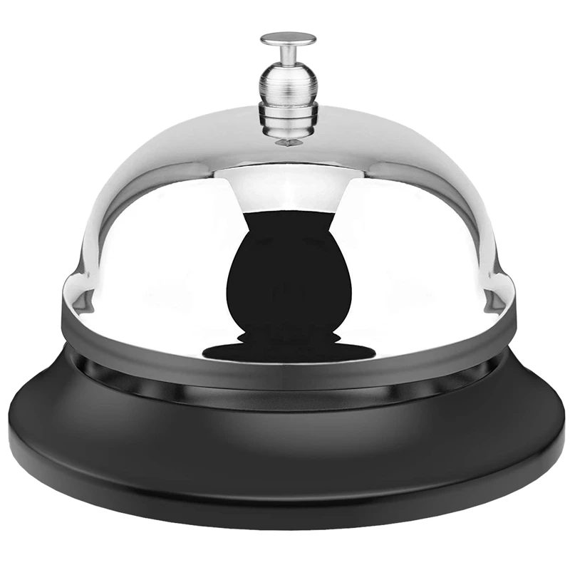 Большой колокольчик 10 см в диаметре настольный с металлической ржавчивой