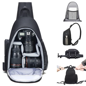 camera bag sling backpack for dslr mirrorless cameras canon nikon sony pentax water resistant bags for outdoor travel case free global shipping
