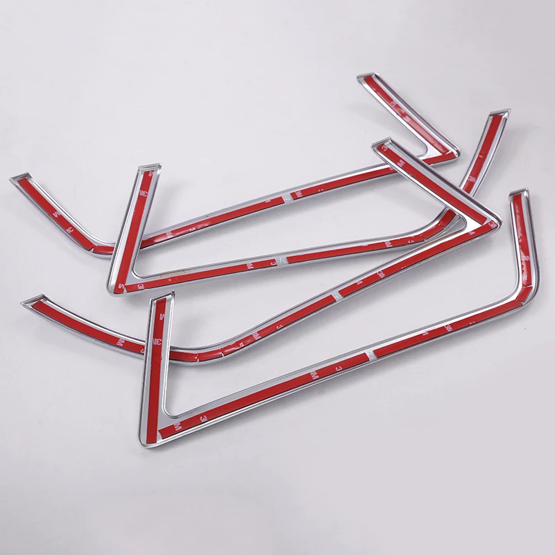 4 шт./компл. ABS матовые хромированные полоски для украшения интерьера двери