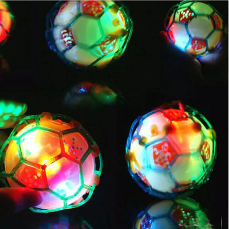 

1Pcs HOT Funny Toy Football Crazy Music bouncing ball Jumping Children's Light