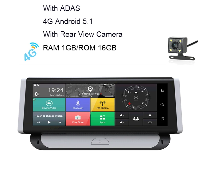 4G with rear camera Anfilite 8 дюймов Автомобильный видеорегистратор gps Навигация 16 г/1 г AVIN android камера заднего вида Автомобильный навигатор Navitel карта грузовик gps Sat nav - Размер экрана, дюймов: 4G with rear camera