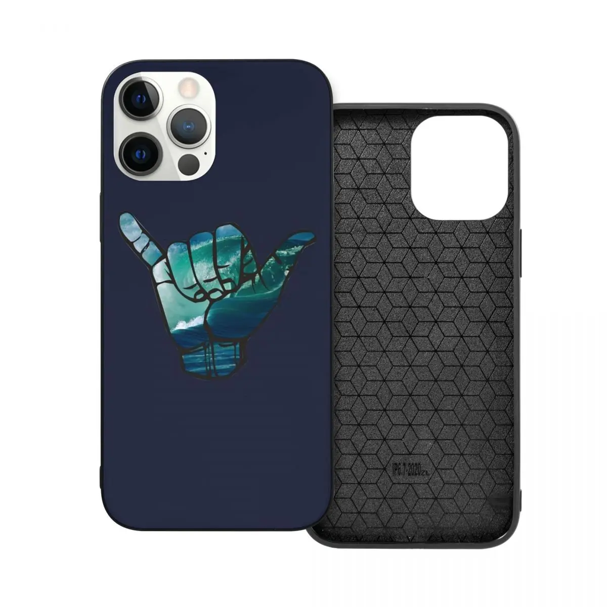 

Shaka серфинг ПК стекло ТПУ чехол для телефона iPhone 12 11 Xs Xr X Pro Max Mini 7 8 Se2 Plus 6 6S