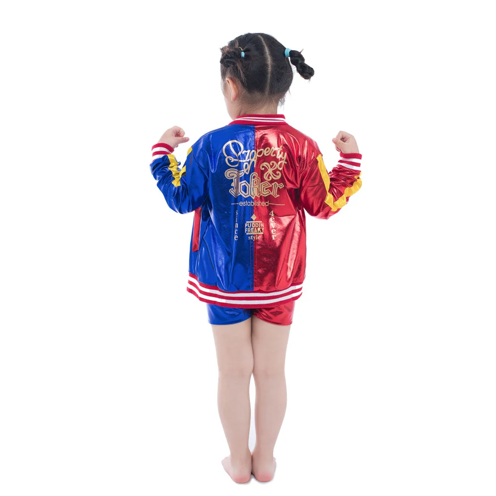 

Clown Costume Kids Halloween Costumes Joker Jacket Suit Costumes Shorts Monster Clown Dress