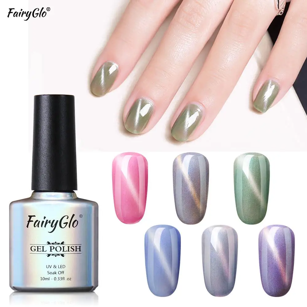 10 мл Магнитный Гель лак для ногтей кошачий глаз гибридный с эмалью