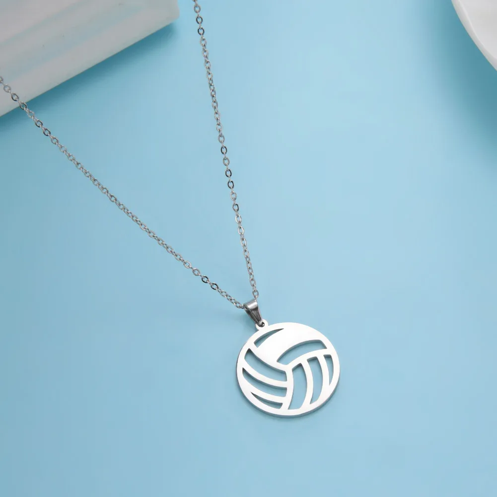 Fishhook Волейбольное ожерелье индивидуальное имя спортивный подарок для женщин