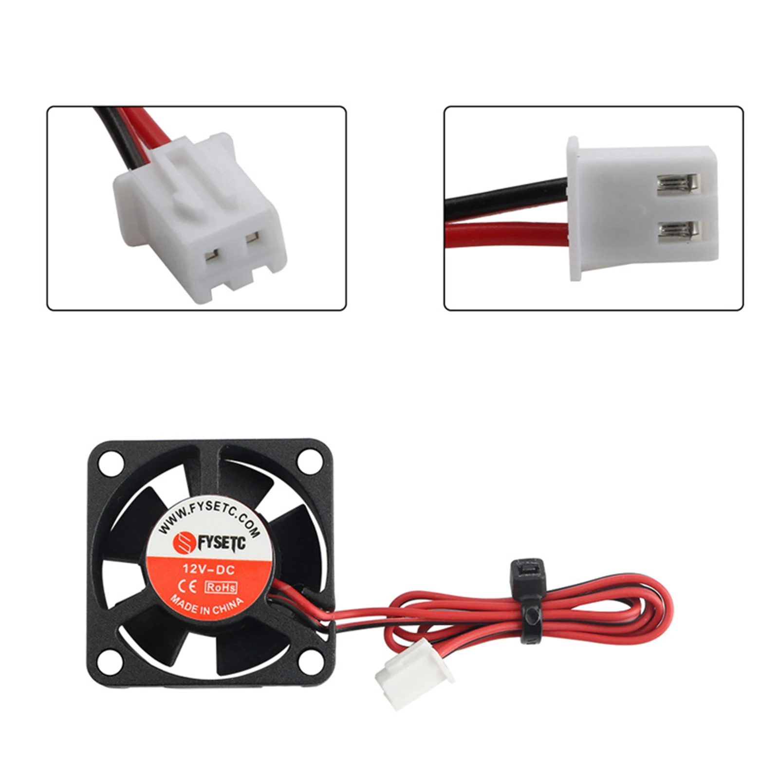 

2-pack Mini 12V DC Brushless Cooling Fan 3010 for 3D Printer CPU Humidifier