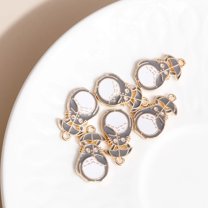 10 шт. 13*22 мм мультфильм эмаль шиншиллы Подвески для изготовления ювелирных