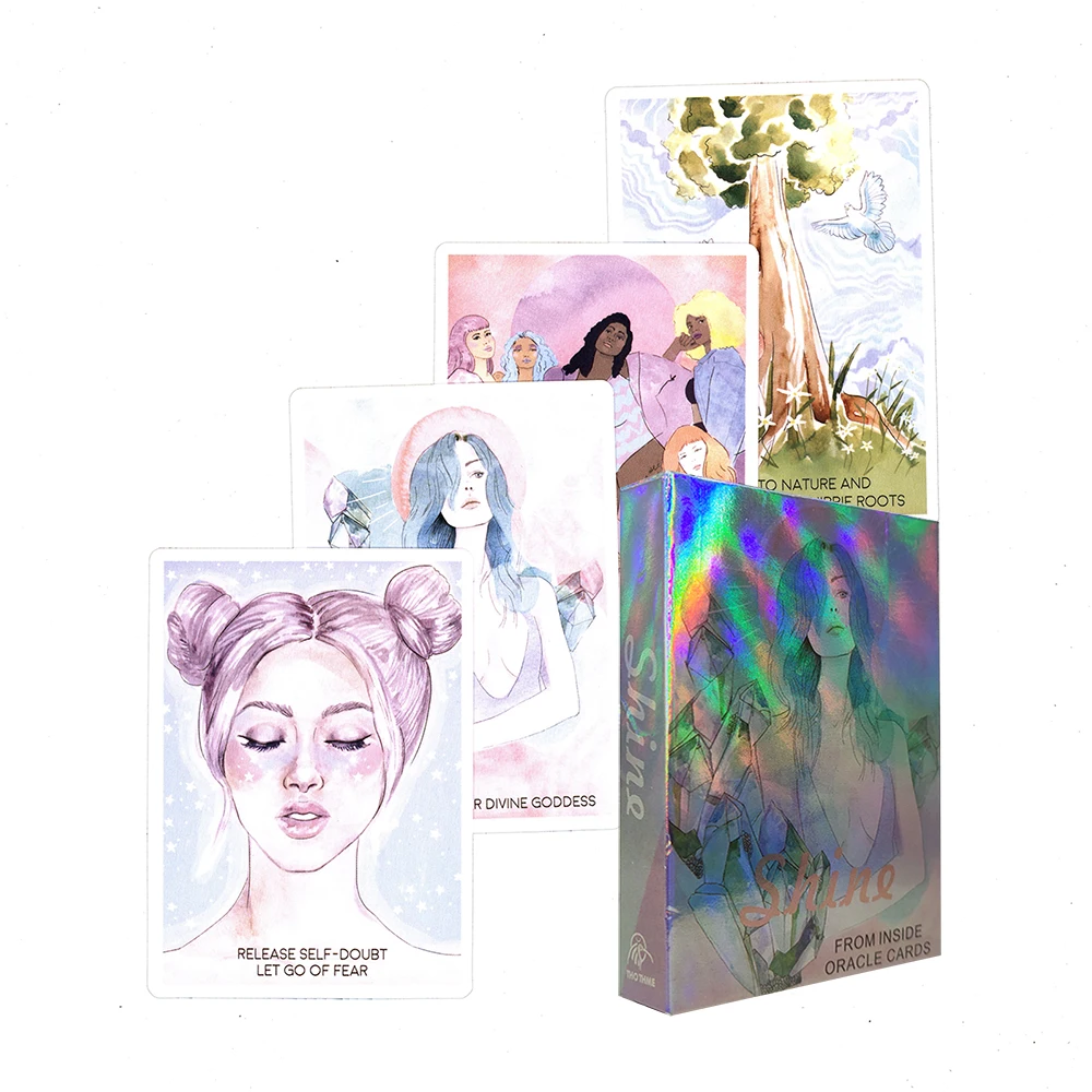 

Сияющие изнутри террасы с изображением карты памяти и PDF-руководства карты с изображением Таро для гадания для начинающих