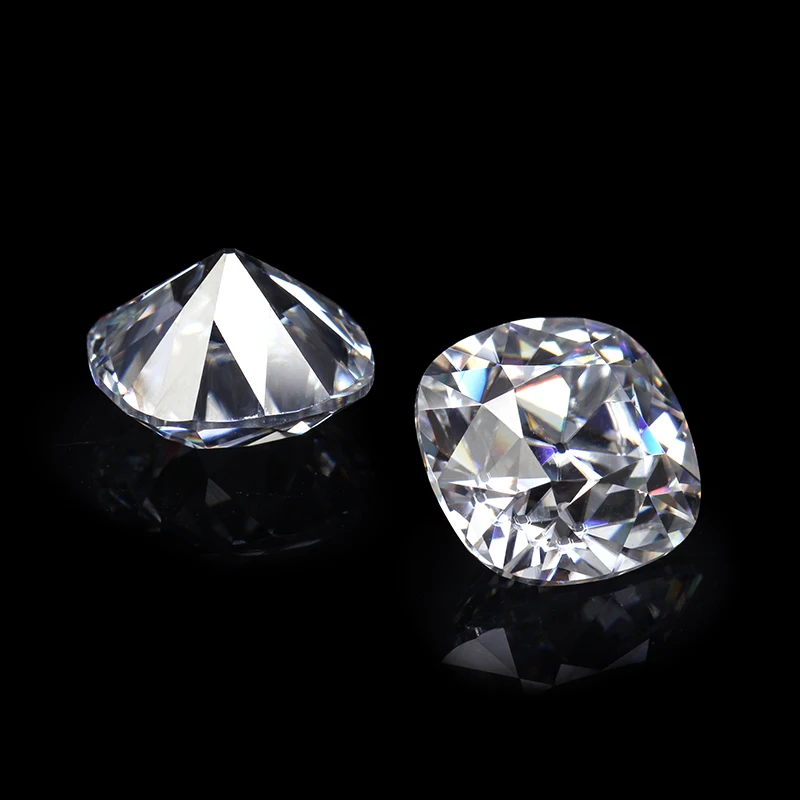 Форма подушки Старый шахтный вырез 3x3 мм-12x12 мм DEF Белый цвет VVS Муассаниты