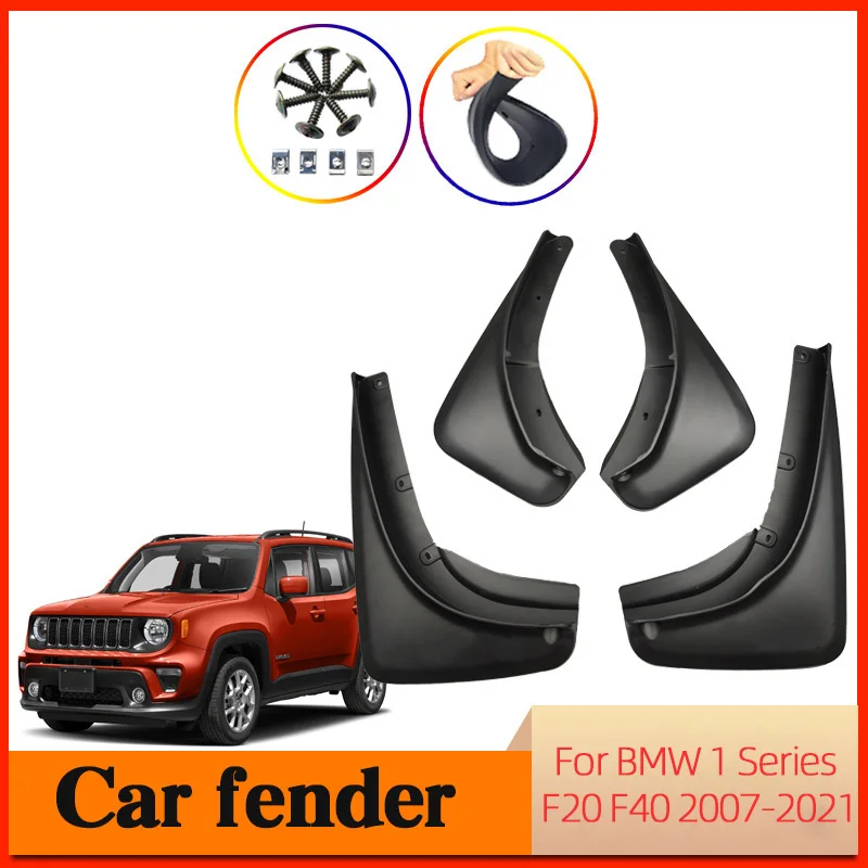 

For JEEP Renegade 2016- 2020 2021 Plastic Black Mudflaps Splash Guards Front Rear Mud Flap Mudguards Fender Car Accessories