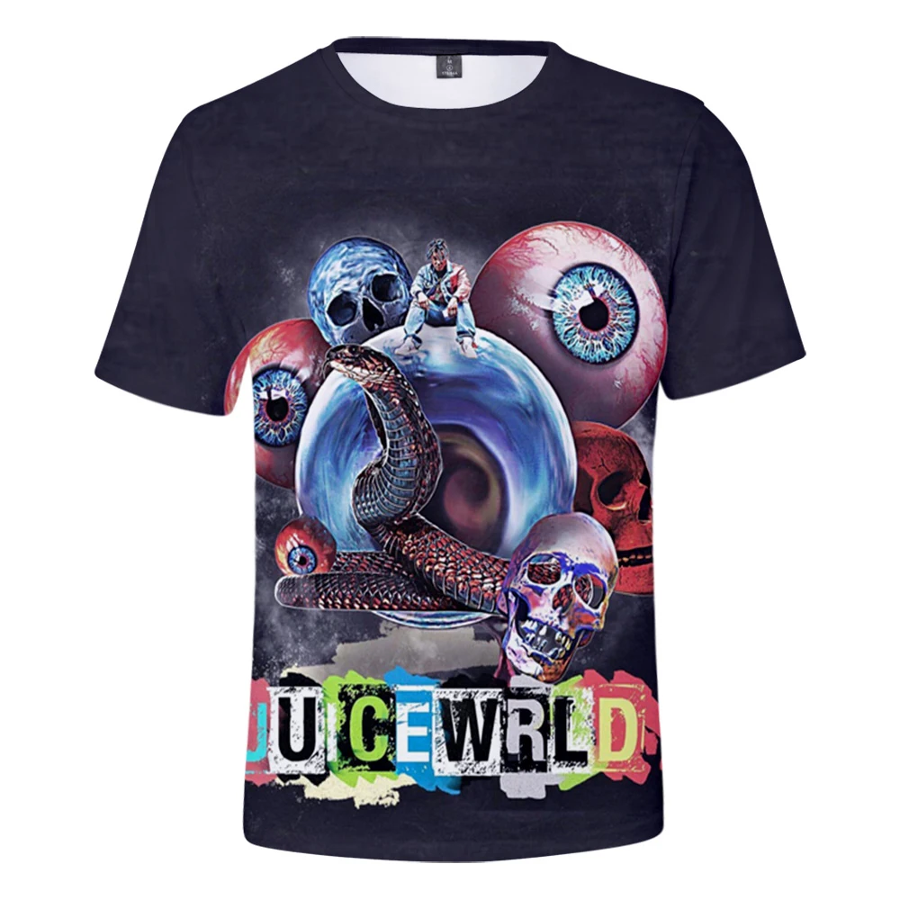 

Fashion 3DT Shirt Juice Wrld Men and Women Popular 3DTees Boys and Girls Hot Autumn Summer Gray Short Sleeve T-Shirt