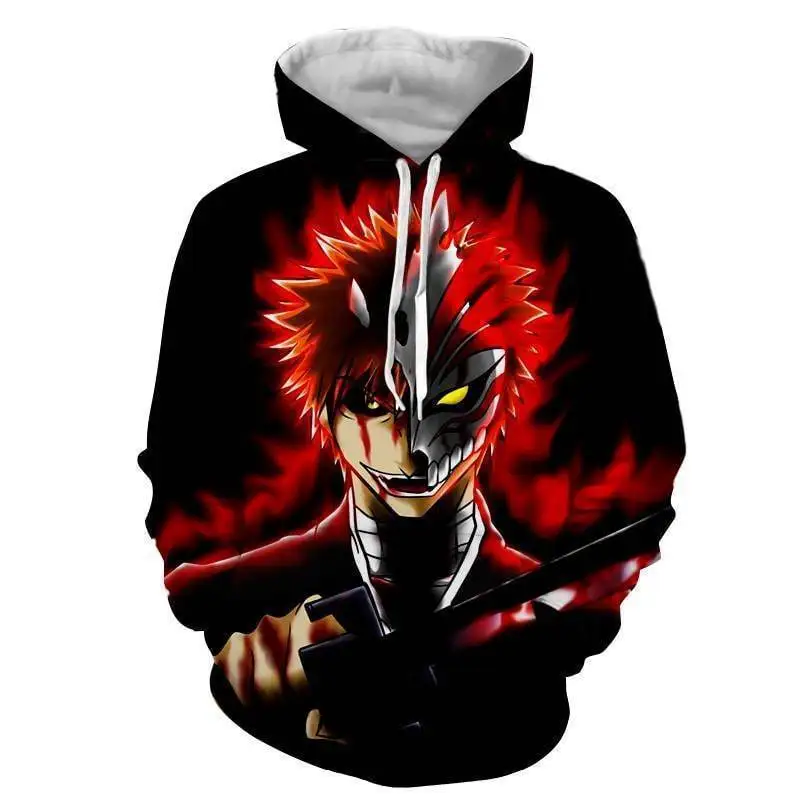 Толстовка с капюшоном Bleach Kurosaki Ichigo 3D толстовка для мужчин и женщин Модный