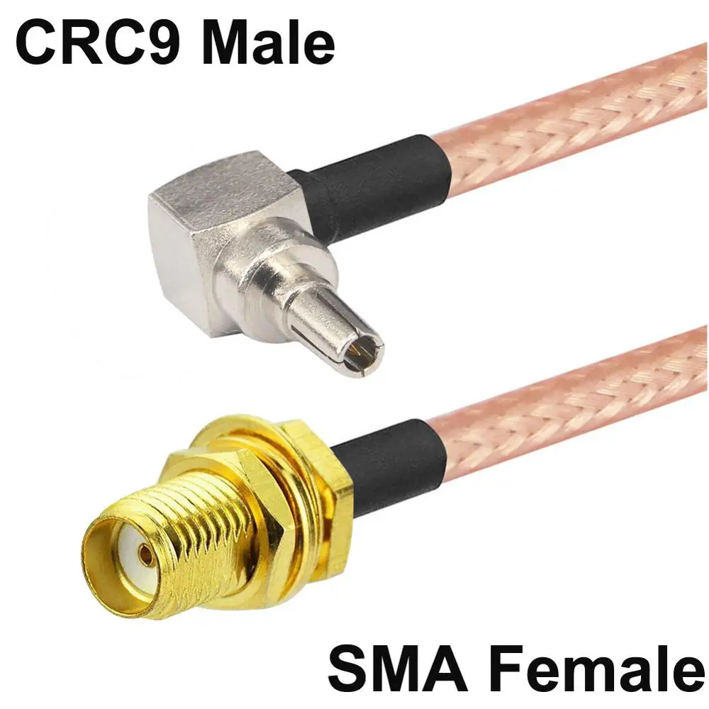 100 шт. RG316 30 см TS9/CRC9 штекер с прямым углом к SMA Гнездовой Разъем Pigtail Удлинительный