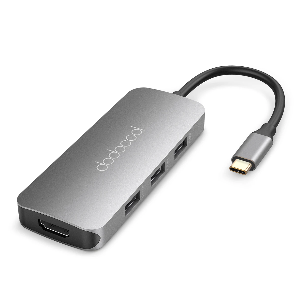 Многофункциональный USB-концентратор dodocool 7 в 1 3 шт. 4K HD выход SD/TF PD зарядка порта USB 0