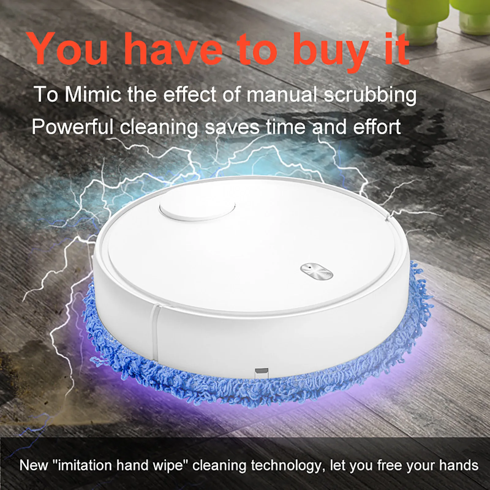 

1PC Artificial Intelligence Robot Vacuum Cleaner Sweeping Robot Scrubbing Machine Auto Dust Sterilize Smart Household Tool Dust