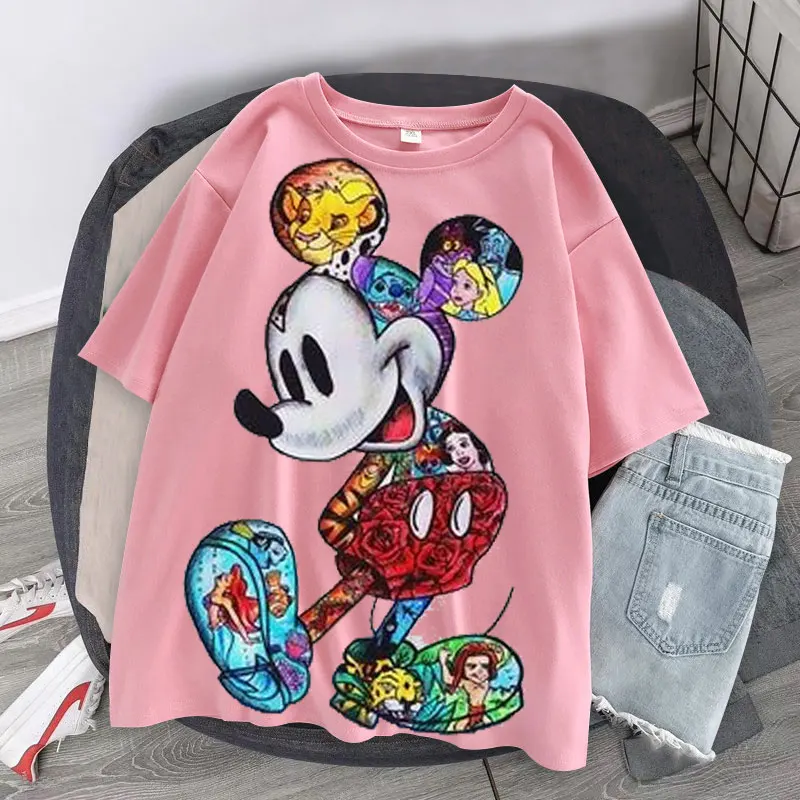 Футболка женская летняя большого размера с коротким рукавом | Футболки AliExpress