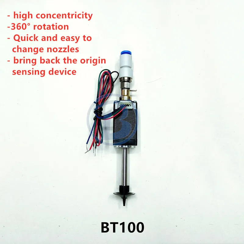 BT100 SMT головка Nema8 полый вал шаговый для выбора места головы SMT DIY монтажный 5 мм специальный разъем сопла Поворотный шарнир
